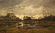 Alphonse Asselbergs Un jour de mars a la mare aux fees. Fontainebleau 1876 - Maartse dag aan de feeenplas Spain oil painting artist